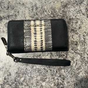 Black leather wallet